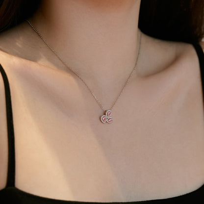[STREET]Elegant Flower Shape Pear Cut Necklace
