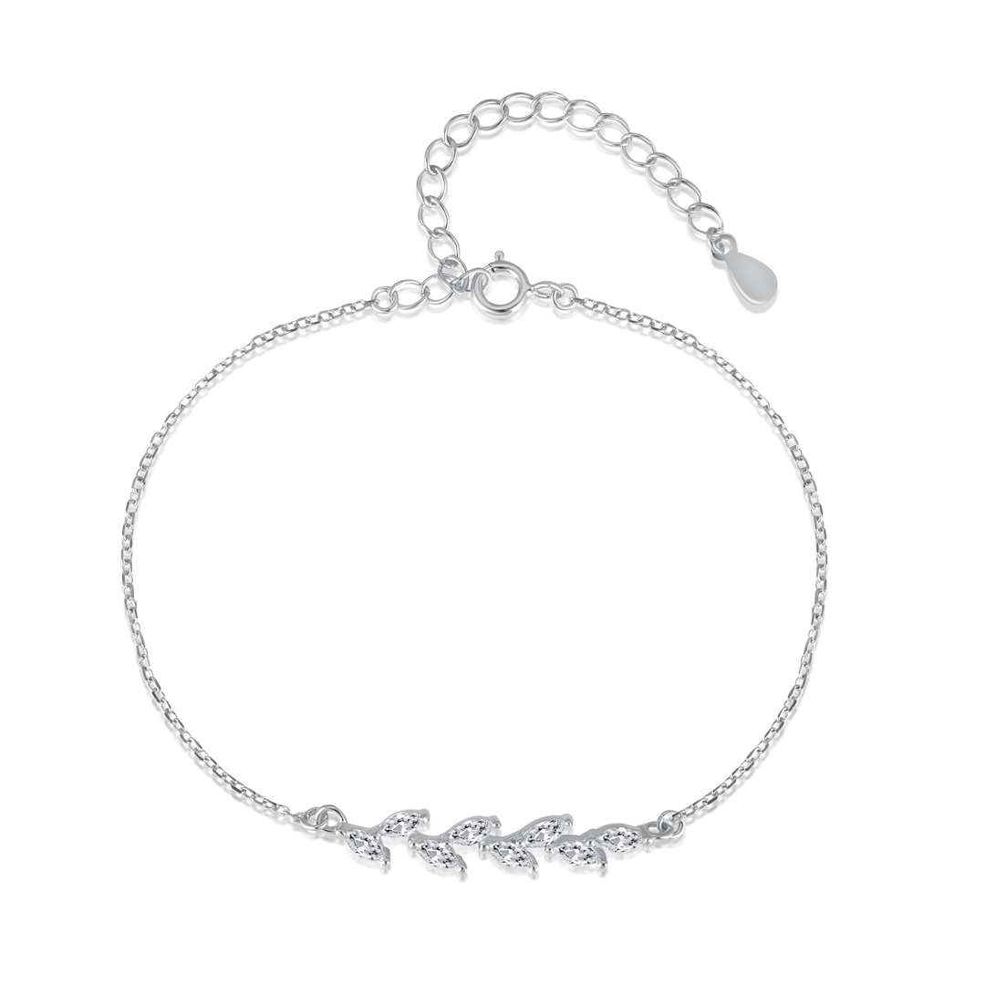 [STREET] Elegantes Armband in Form von Weizenblättern