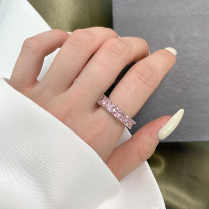[STREET]Elegant Princess Cut Tennis Ring