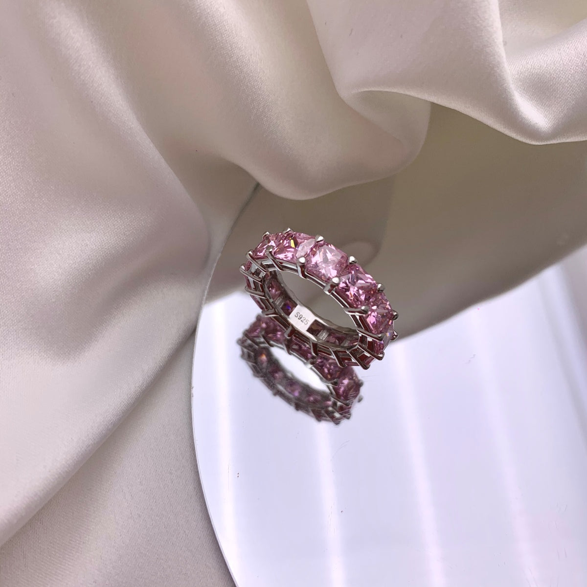 [STREET]Elegant Princess Cut Tennis Ring