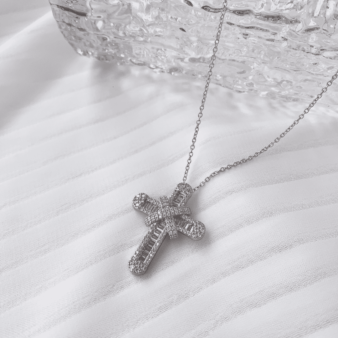 [STREET]Gypsophila With Dimonds Necklace