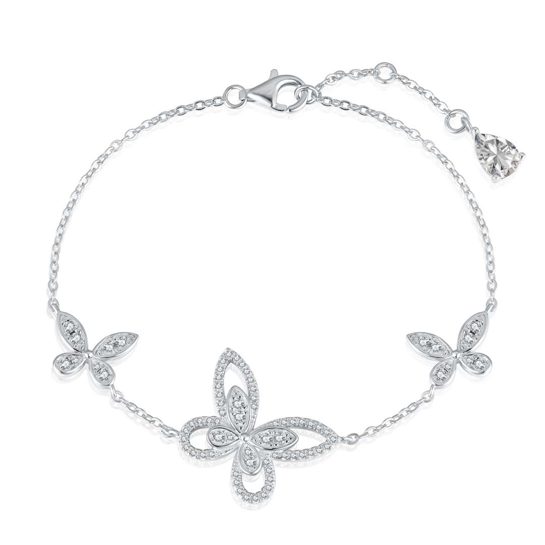 [STREET]Delicate Butterfly Pendant Bracelet