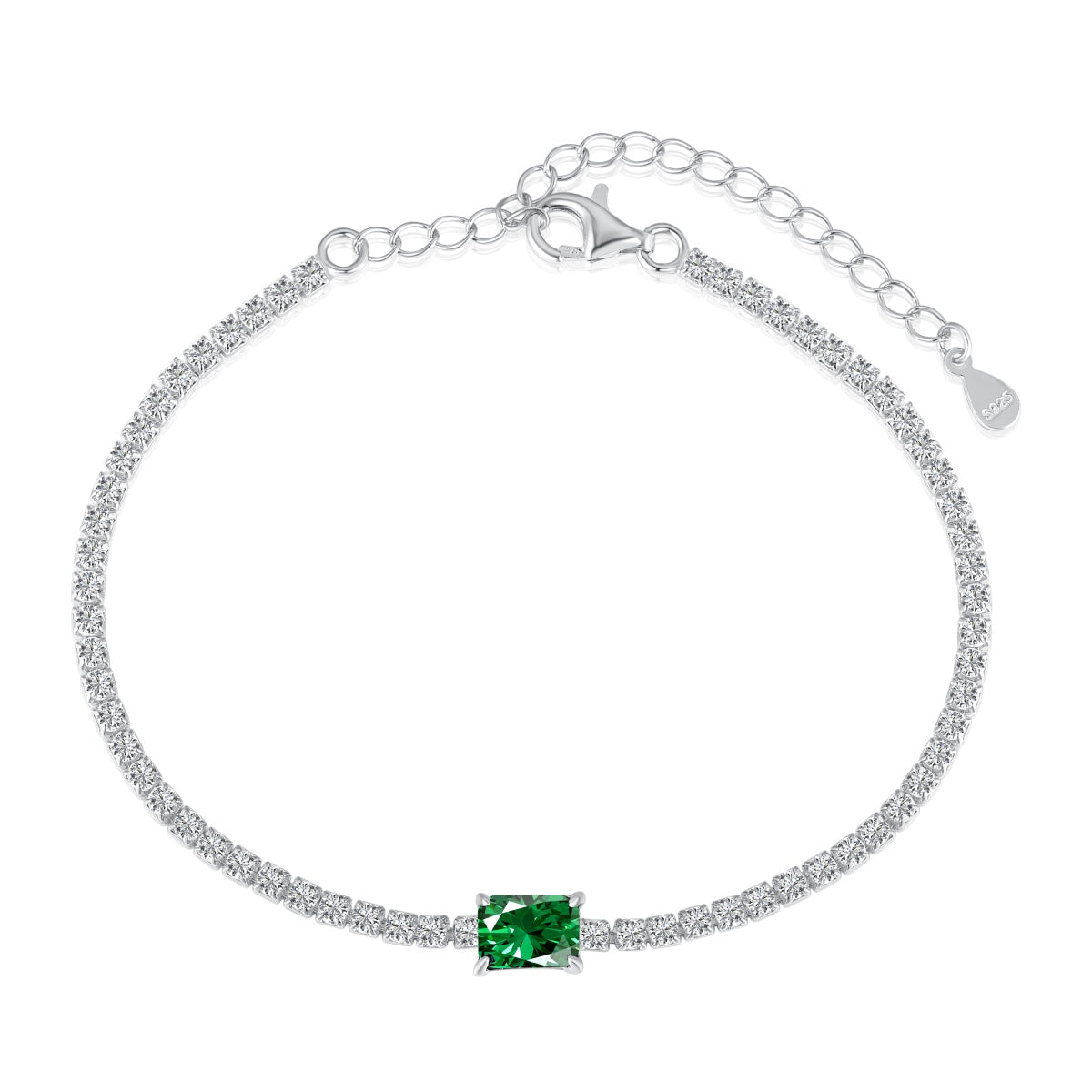 [STREET]Unique Emerald Cut Banquet Bracelet