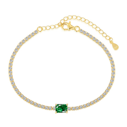 [STREET]Unique Emerald Cut Banquet Bracelet