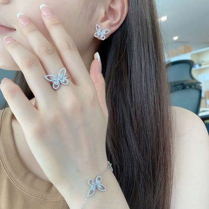 [STREET]Delicate Butterfly Pendant Bracelet