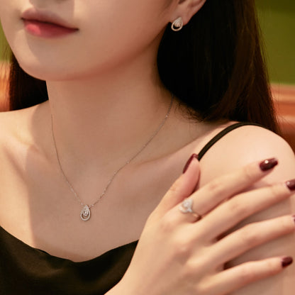 [STREET]Sparkling Delicate Water Drop Shape Daily Earrings