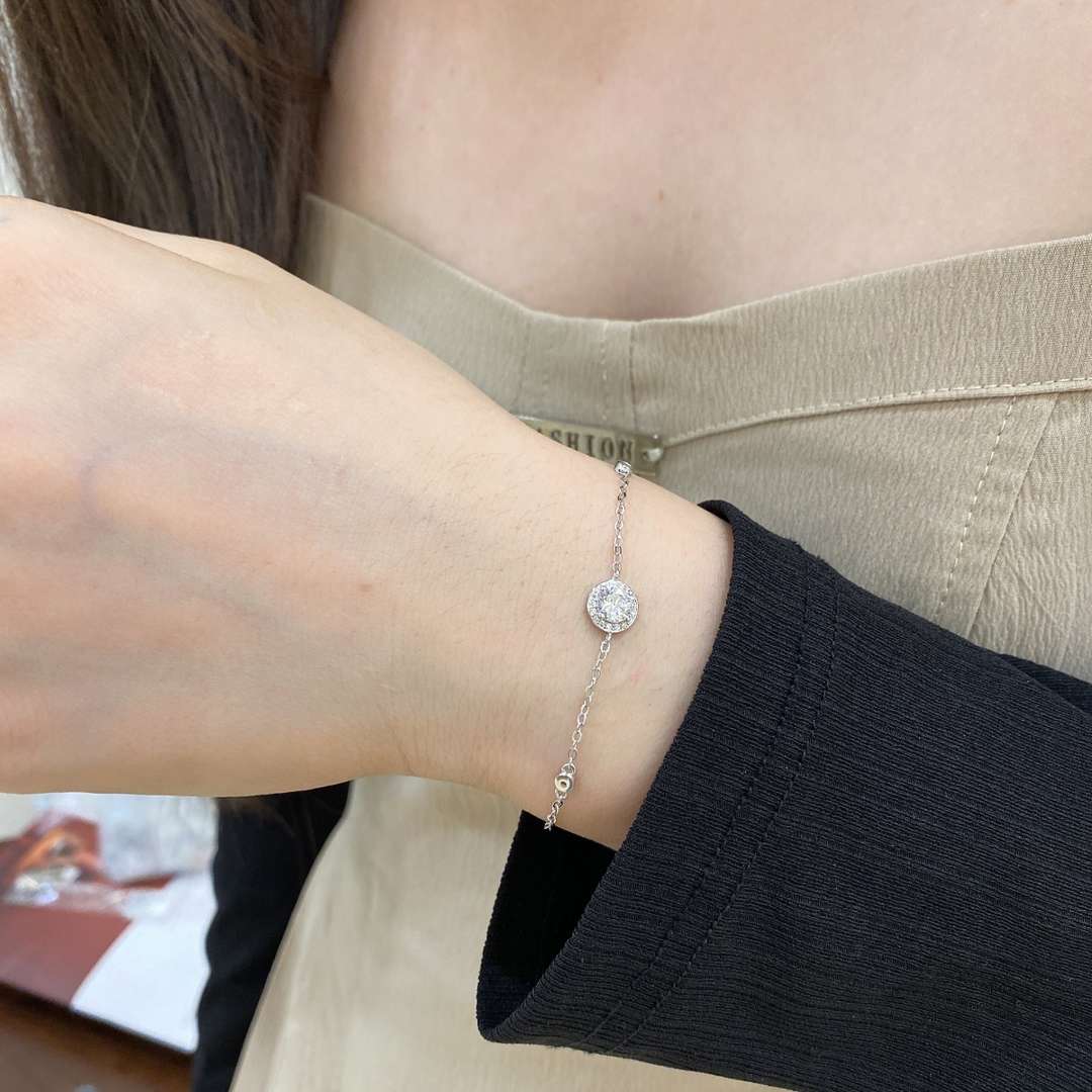 [STREET]Dazzling Round Cut Shape Bracelet