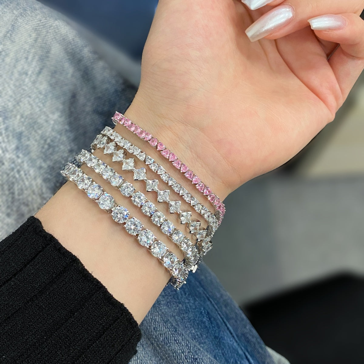 [STREET]Ornate Princess Cut Daily Bracelet