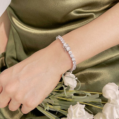 [STREET]Ornate Sparkling Round Cut Wedding Bracelet
