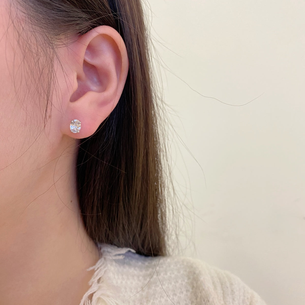 [STREET]Oval Classic Dignified Elegant Earrings