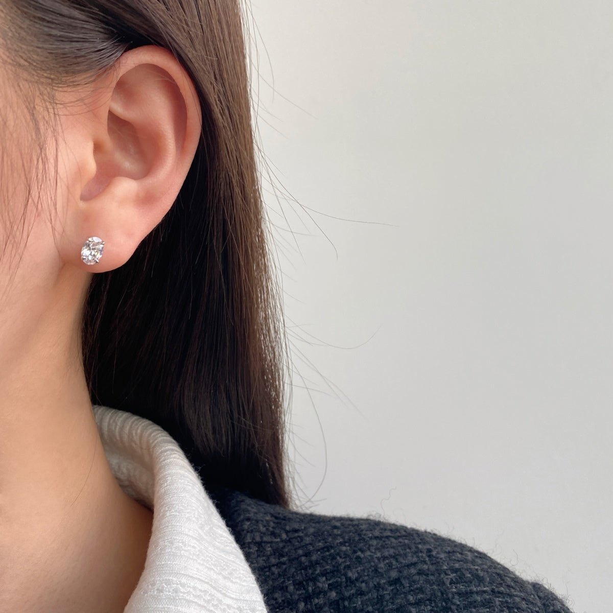 [STREET]Oval Classic Dignified Elegant Earrings