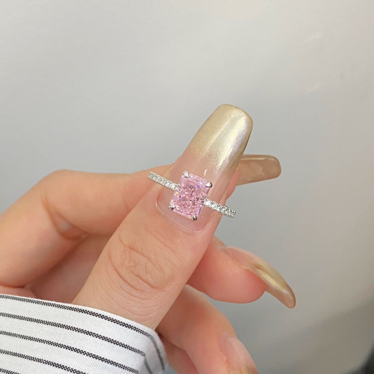 [STREET]Dazzling Sparkling Radiant Cut Party Ring