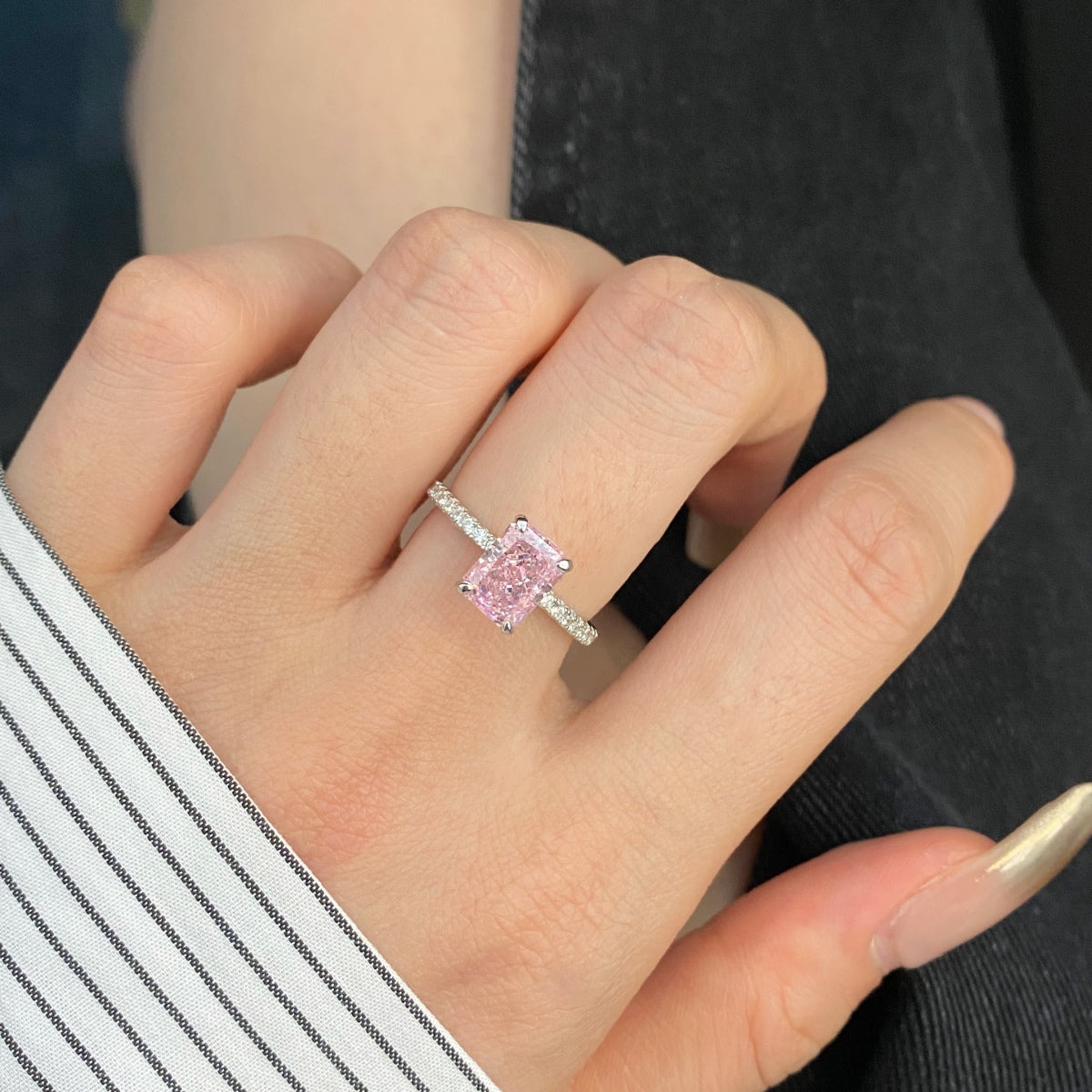 [STREET]Dazzling Sparkling Radiant Cut Party Ring