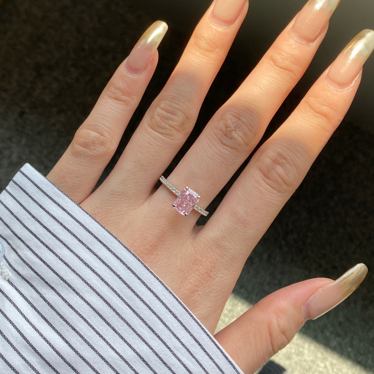 [STREET]Dazzling Sparkling Radiant Cut Party Ring