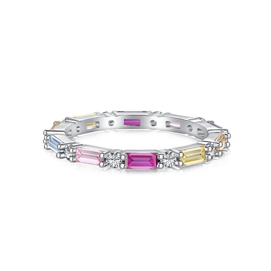 [STREET]Lively In Shades Elegant Radiant Cut Daily Ring
