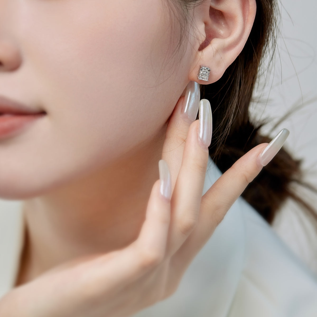 [STREET]Radiant Luxurious Princess Cut Daily Earrings