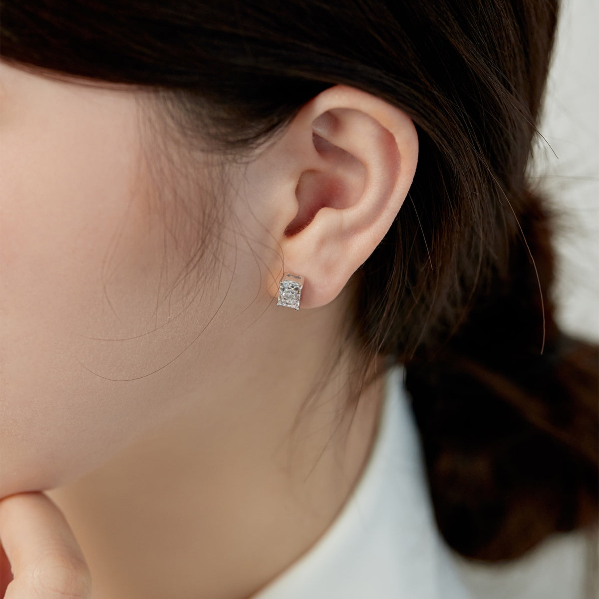 [STREET]Radiant Luxurious Princess Cut Daily Earrings