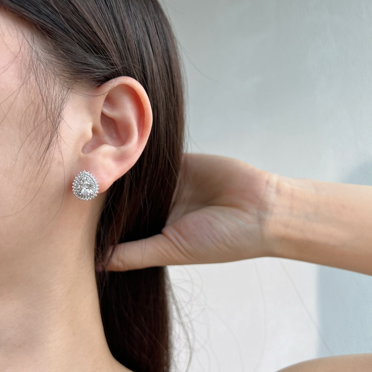 [STREET]Delicate Gorgeous Pear Cut Daily Earrings