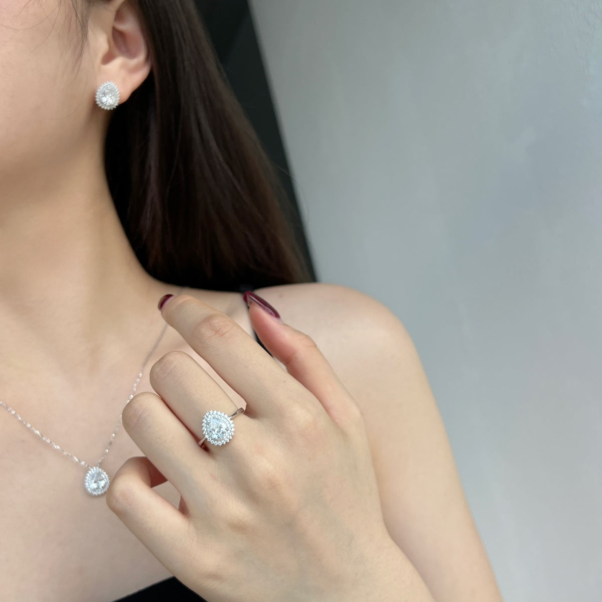 [STREET]Delicate Gorgeous Pear Cut Daily Earrings