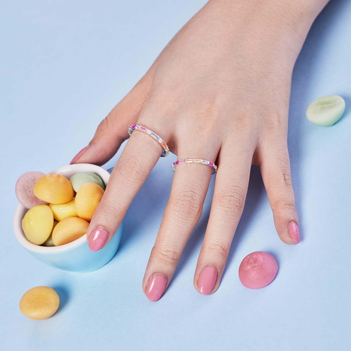 [STREET]Lively In Shades Elegant Radiant Cut Daily Ring