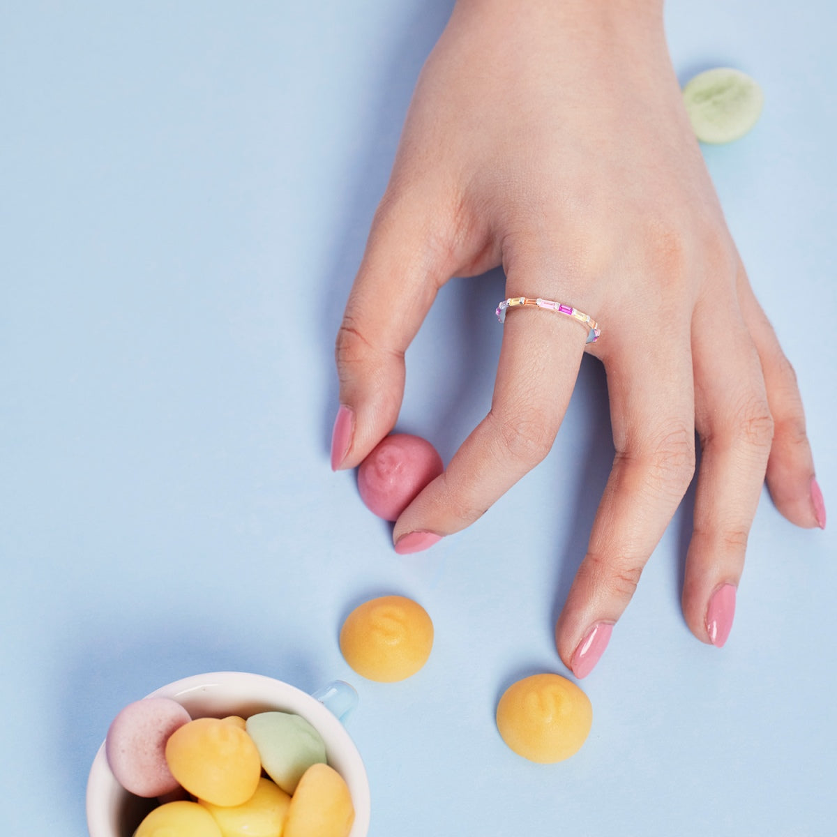 [STREET]Lively In Shades Elegant Radiant Cut Daily Ring