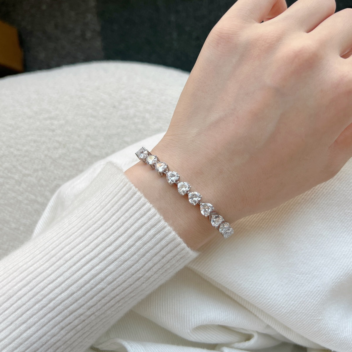 [STREET]Elegant Romantic Heart Shape Lover Bracelet