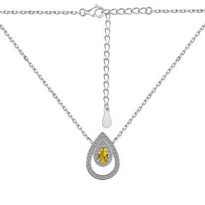 [STREET]Sparkling Pear Cut Necklace