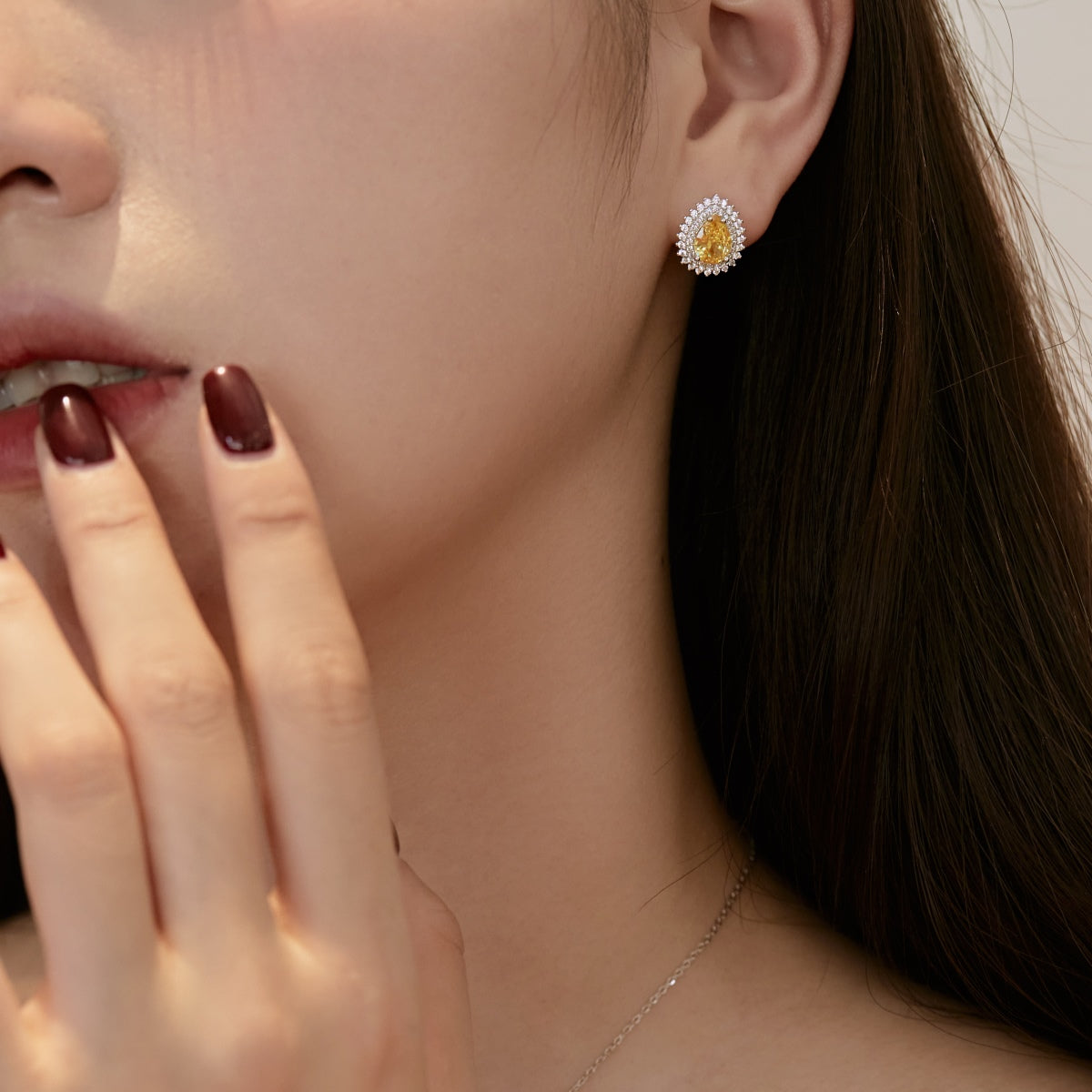 [STREET]Delicate Gorgeous Pear Cut Daily Earrings