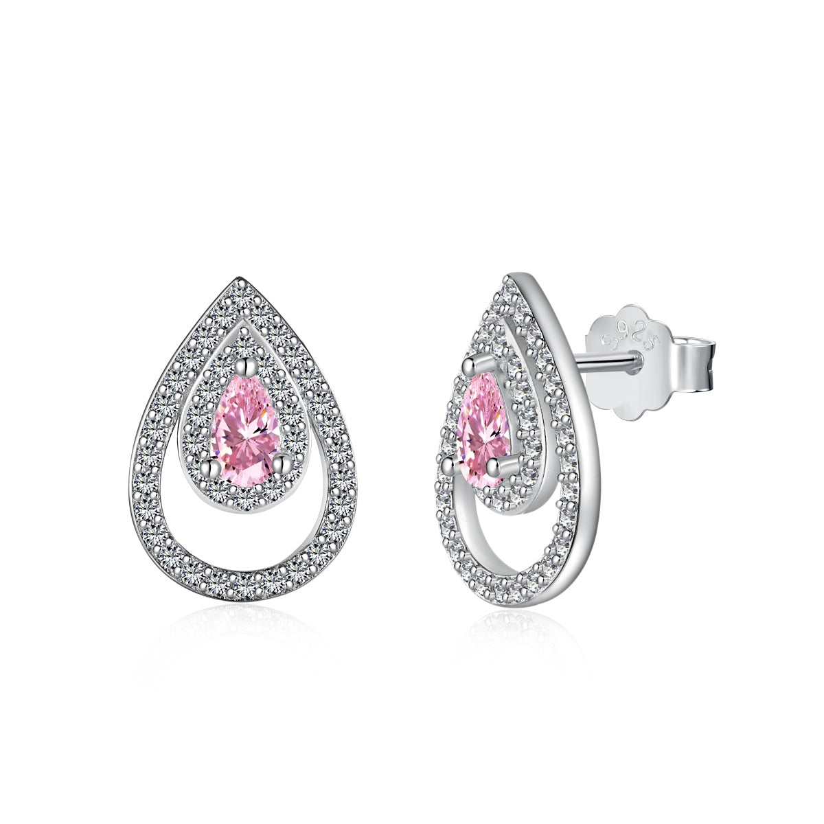 [STREET]Sparkling Delicate Water Drop Shape Daily Earrings
