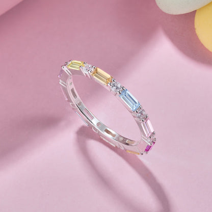 [STREET]Lively In Shades Elegant Radiant Cut Daily Ring