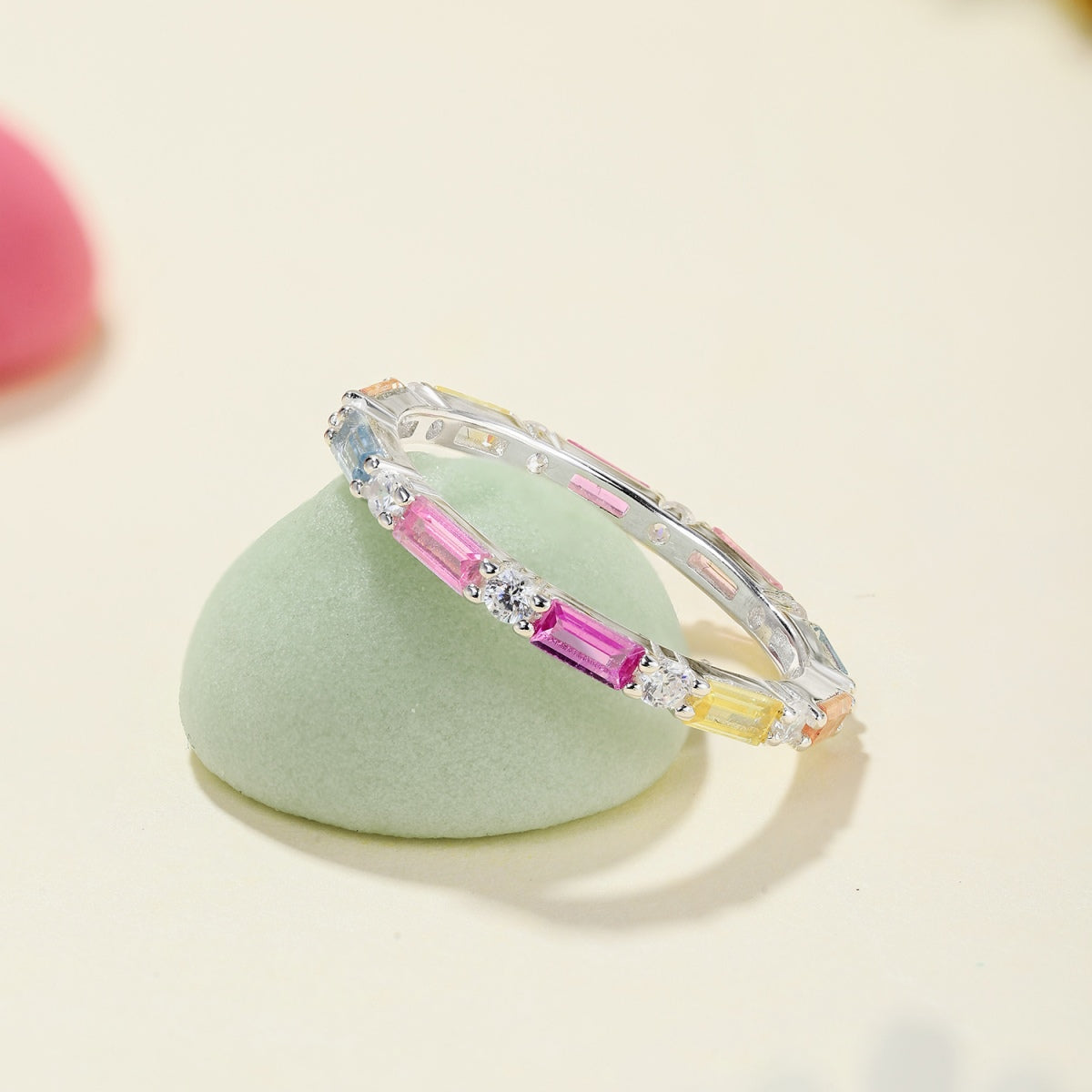 [STREET]Lively In Shades Elegant Radiant Cut Daily Ring