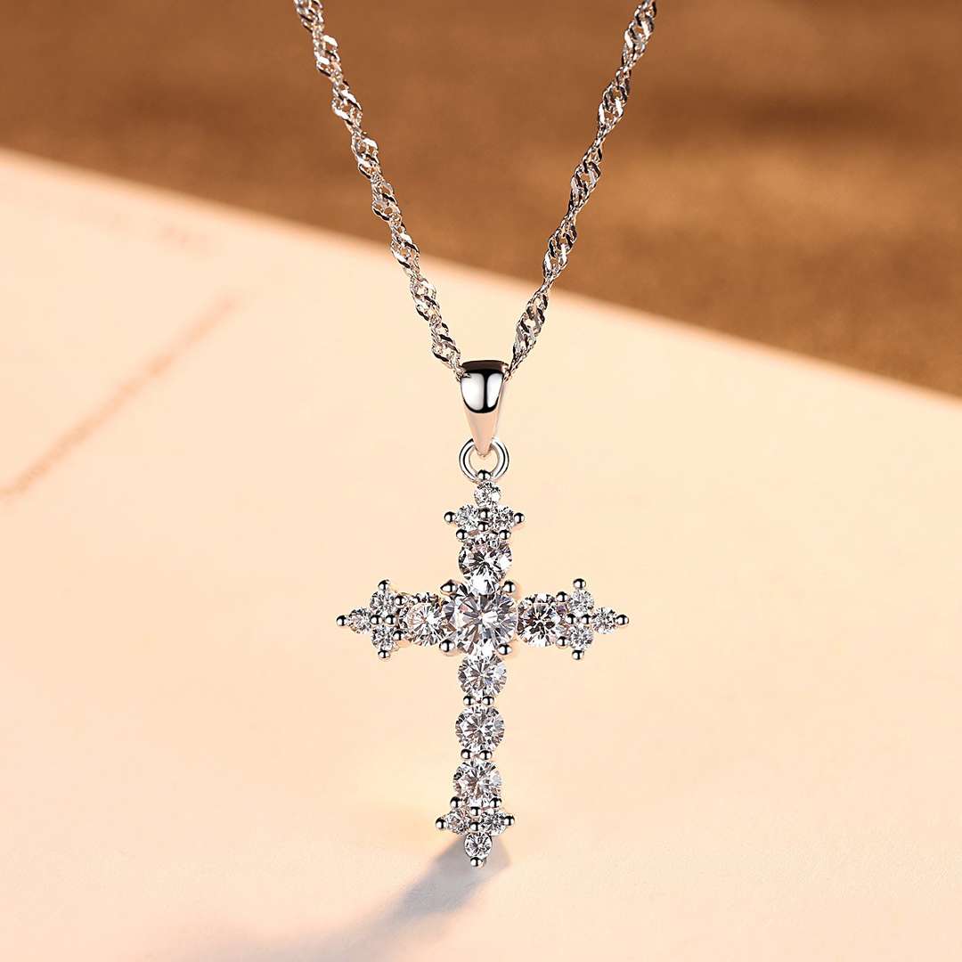 [STREET]Delicate Cross Shape Necklace