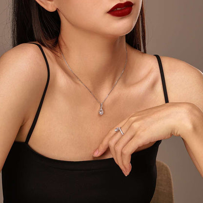 [STREET] Zarte, tropfenförmige Modeschmuck-Halskette