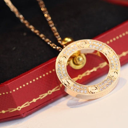 ˇGilded EraˇLOVE NECKLACE ADJUSTABLE ROSE GOLD