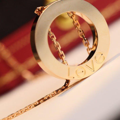 ˇGilded EraˇLOVE NECKLACE ADJUSTABLE ROSE GOLD