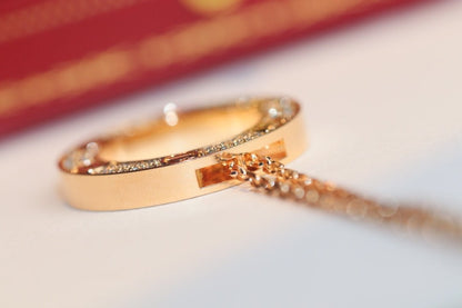 ˇGilded EraˇLOVE NECKLACE ADJUSTABLE ROSE GOLD