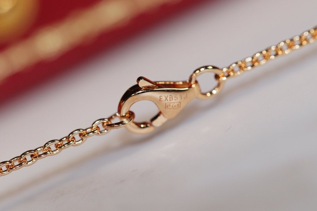 ˇGilded EraˇLOVE NECKLACE PINK GOLD AND SILVER