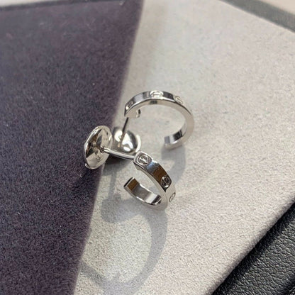 ˇGilded EraˇLOVE EARRINGS 2.65MM SILVER