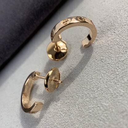 ˇGilded EraˇLOVE EARRINGS 2.65MM PINK GOLD