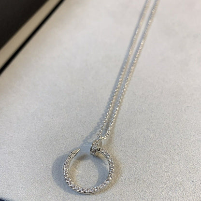 ˇGilded EraˇJUSTE NECKLACE SILVER DIAMONDS