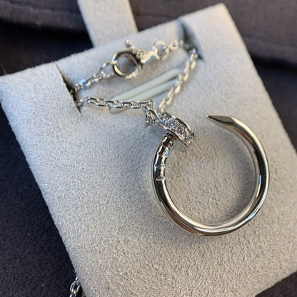 ˇGilded EraˇJUSTE NECKLACE SILVER DIAMONDS