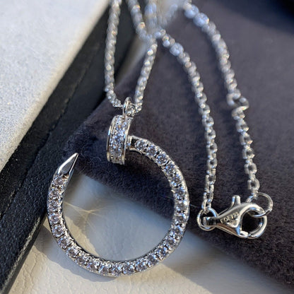 ˇGilded EraˇJUSTE NECKLACE SILVER DIAMONDS