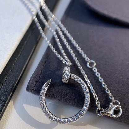 ˇGilded EraˇJUSTE NECKLACE SILVER DIAMONDS