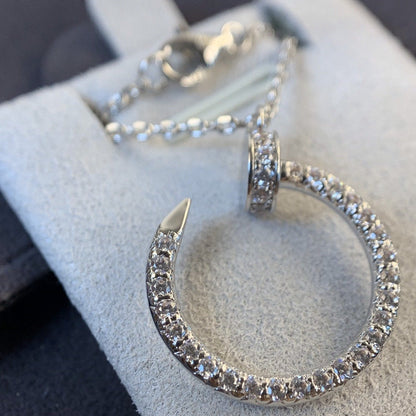 ˇGilded EraˇJUSTE NECKLACE SILVER DIAMONDS