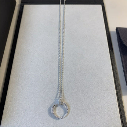 ˇGilded EraˇJUSTE NECKLACE SILVER DIAMONDS