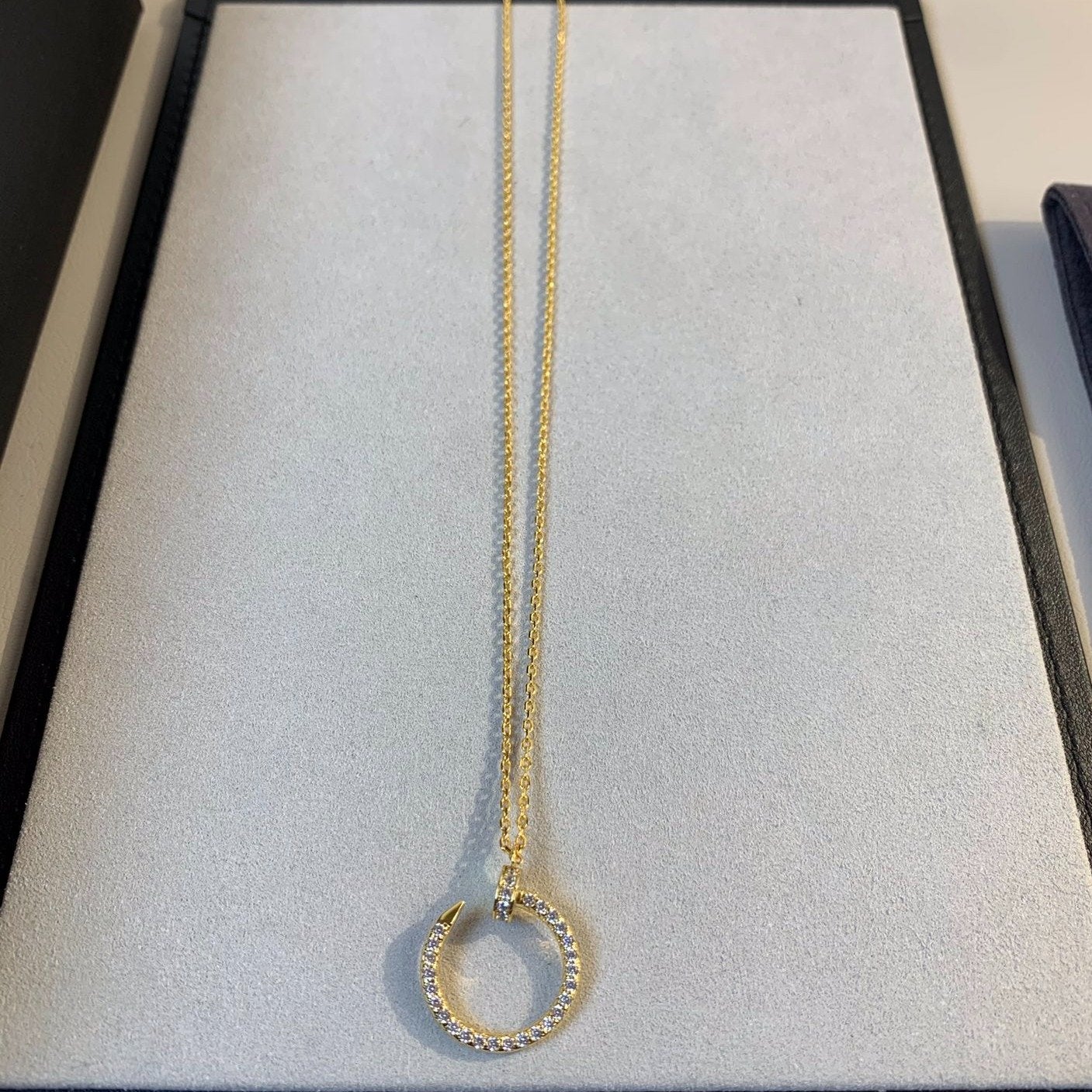 ˇGilded EraˇJUSTE NECKLACE GOLD DIAMONDS