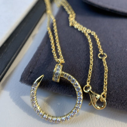 ˇGilded EraˇJUSTE NECKLACE GOLD DIAMONDS