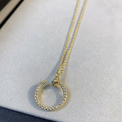 ˇGilded EraˇJUSTE NECKLACE GOLD DIAMONDS