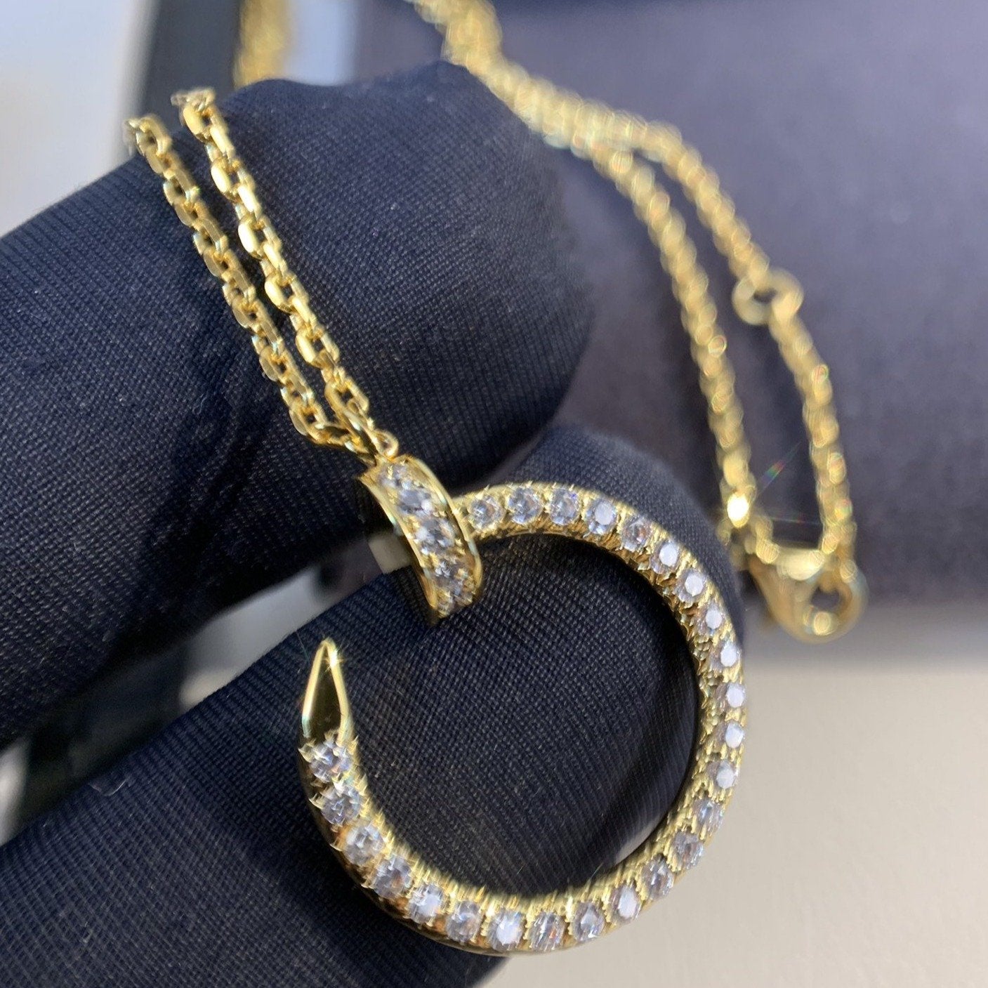 ˇGilded EraˇJUSTE NECKLACE GOLD DIAMONDS