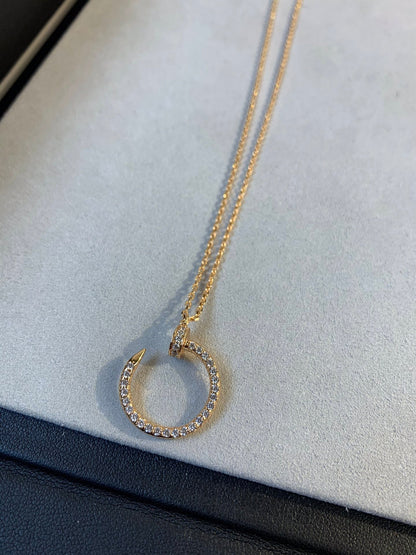 ˇGilded EraˇJUSTE NECKLACE PINK GOLD DIAMONDS